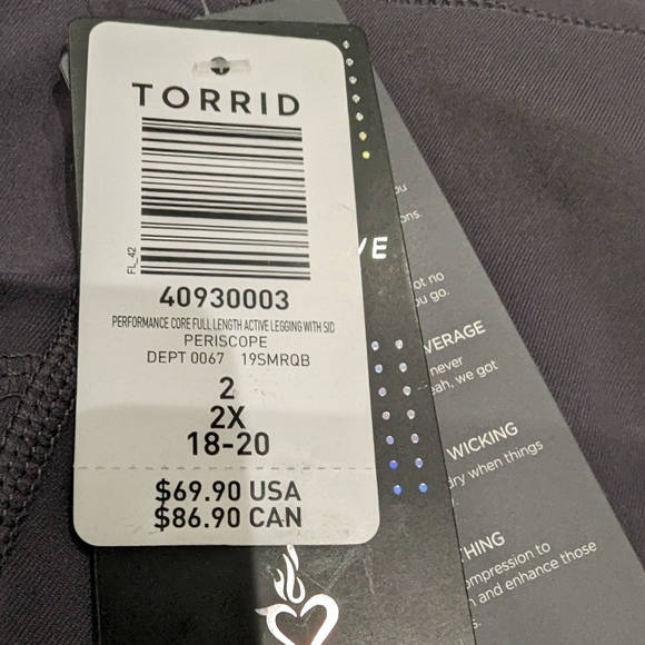 Torrid Performance Core Full Length Active pant  2x - Picture 6 of 11